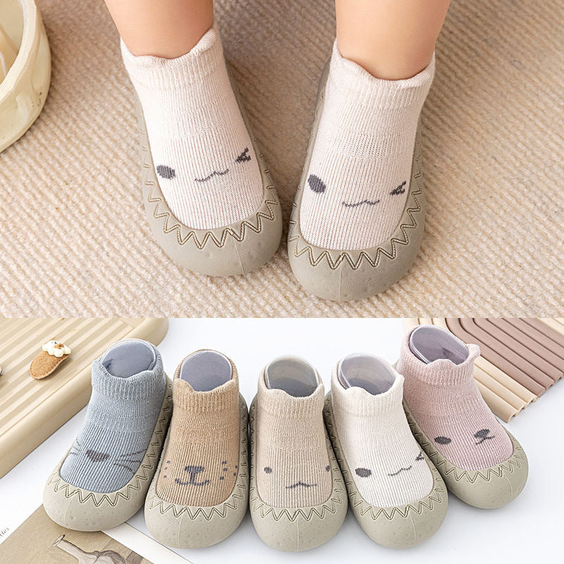 2024 spring and summer new toddler shoes soft sole single shoes boys and girls baby front shoes infant floor socks shoes non-slip