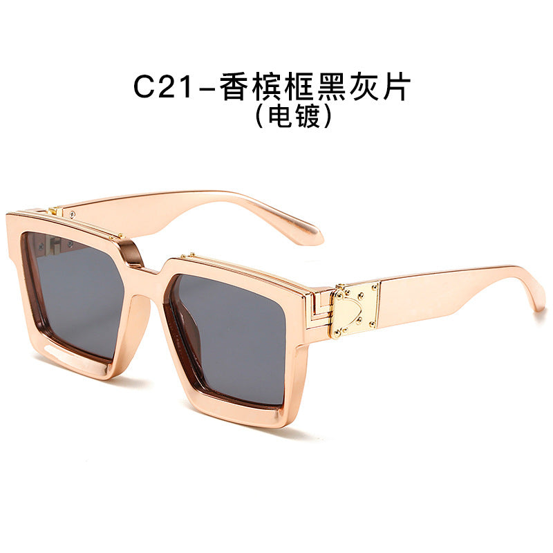 86229 European and American net red same style large frame sunglasses female millionaire fashion trendy sunglasses male sunglasses