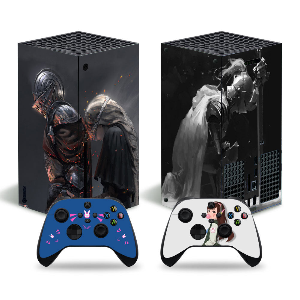 xbox series x game console stickers color film cartoon stickers handle stickers protective film colorful stickers