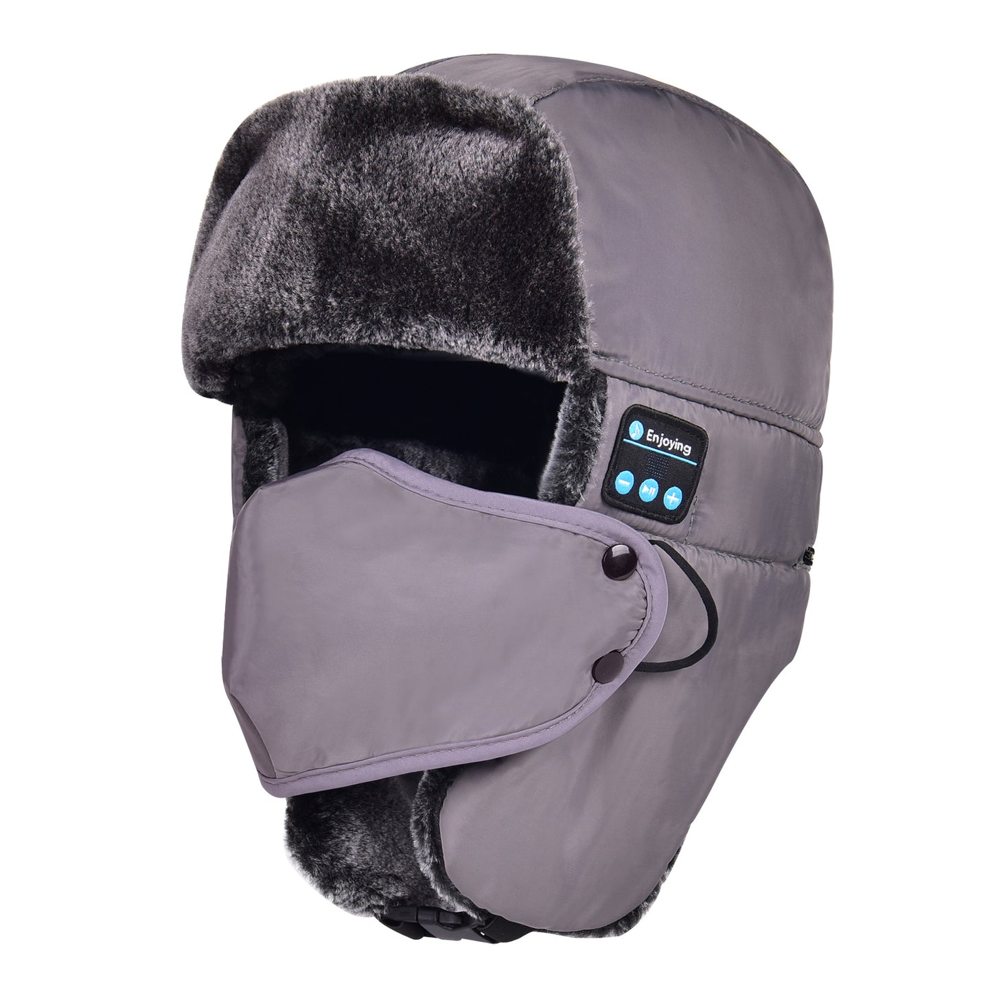 2023 New European and American winter warm, wind and snowproof Bluetooth hat, easy to wash, easy to disassemble, easy to install, answer phone calls, music and trapping hat