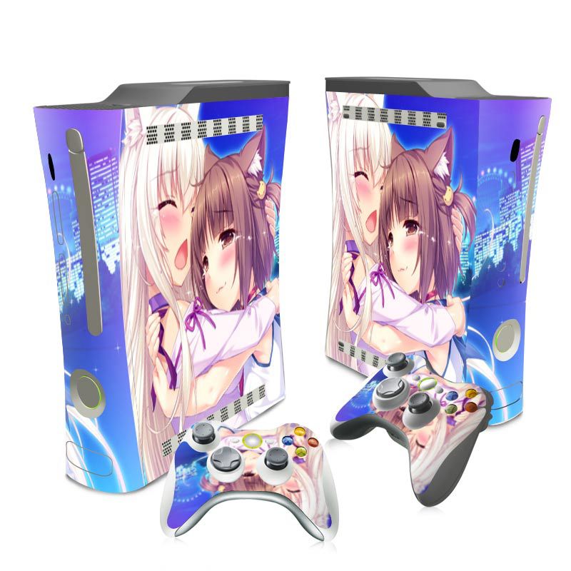 XBOX 360 Fat thick machine game console sticker cartoon protective film body sticker handle sticker skin