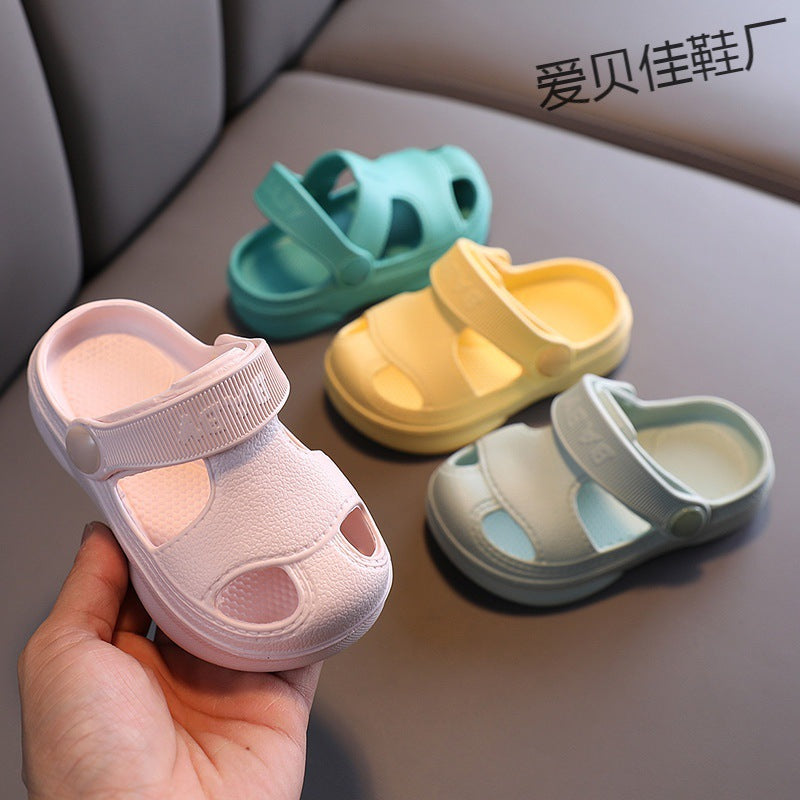 Aibeijia Children's Hole Shoes Summer Boys Baby Soft Bottom Beach Shoes Baby Girls Cartoon Children's Sandals and Slippers Wholesale