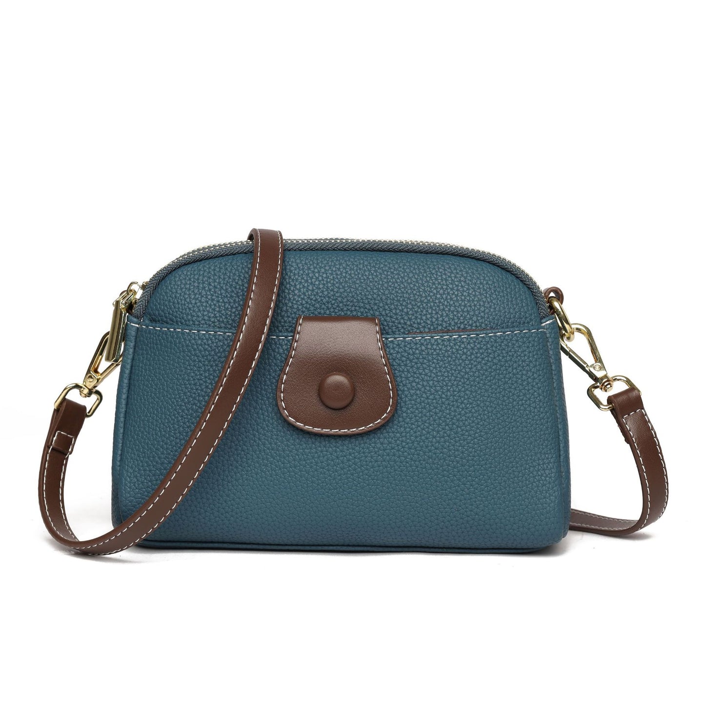 2024 new single-shoulder retro small bag shell bag ladies versatile commuter messenger bag simple and stylish single-shoulder bag trend