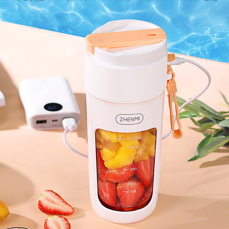 ZHENMI Zhenmi Portable Juicer Juicer 8 Blades Camping Equipment Household Multi-function Mixing Wall-breaking Cup