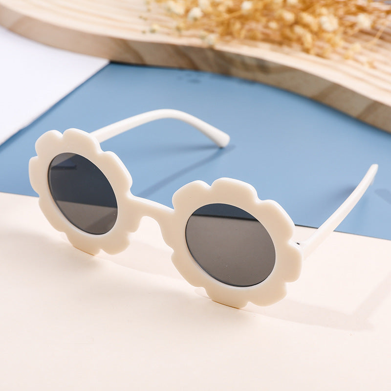 2022 Summer Frame New Japanese and Korean Trend Party Sunflower Sunscreen and UV Protection Children's Sunglasses