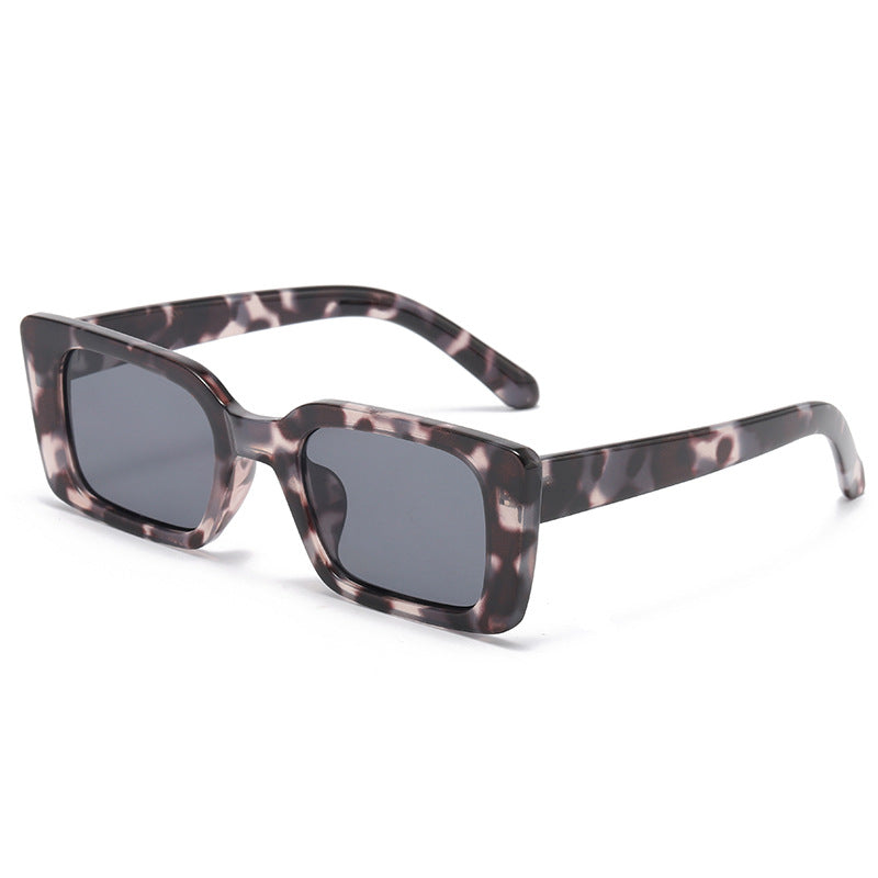 2022 new square tortoise shell fashionable and simple ins style men's and women's sunglasses cross-border foreign trade Europe and the United States