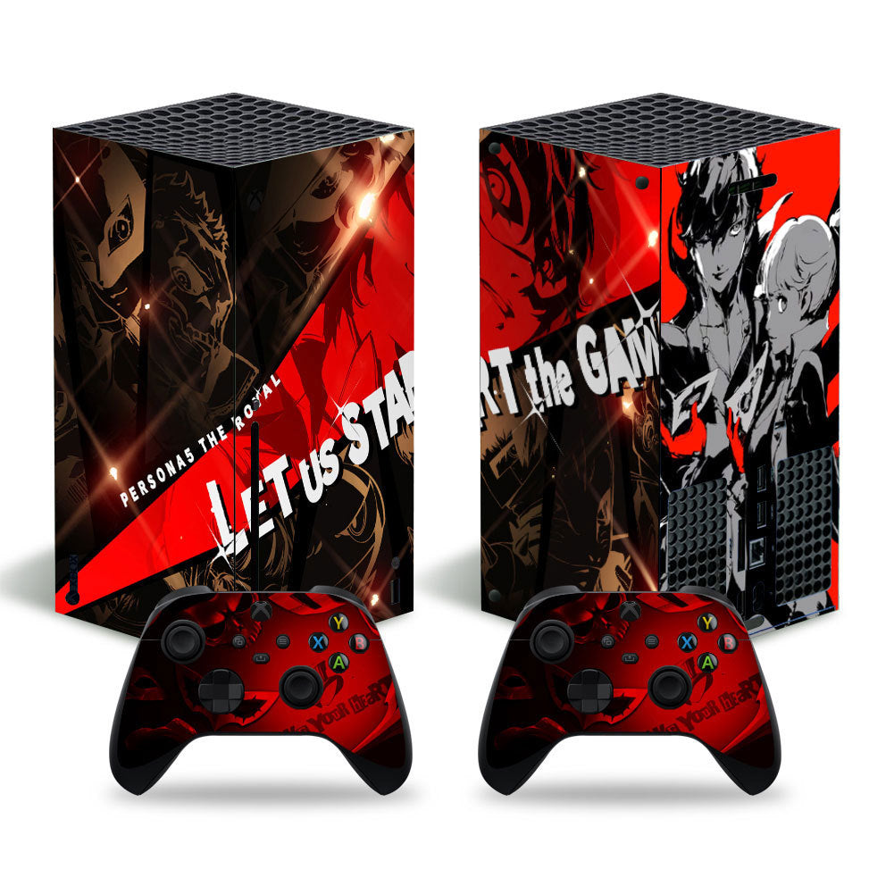 XBOX SERIES X game console full body sticker PVC material no bubble air guide slot cartoon animation