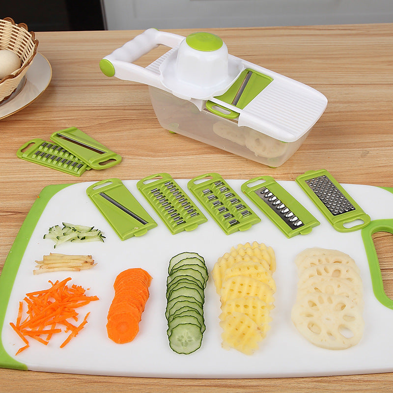 Wholesale kitchen eight-in-one vegetable grater potato radish slicer grater fruit salad vegetable grater