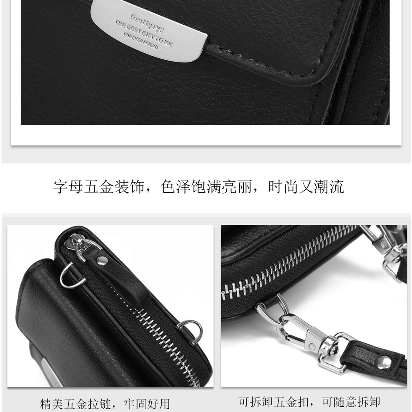 2021 Multifunctional Ladies Diagonal Mobile Phone Bag PU Long Large Capacity Zipper Wallet Mini One Shoulder Diagonal Bag