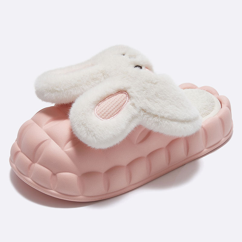 2022 autumn and winter new products cute cartoon rabbit men and women couples indoor and outdoor wear winter waterproof home slippers