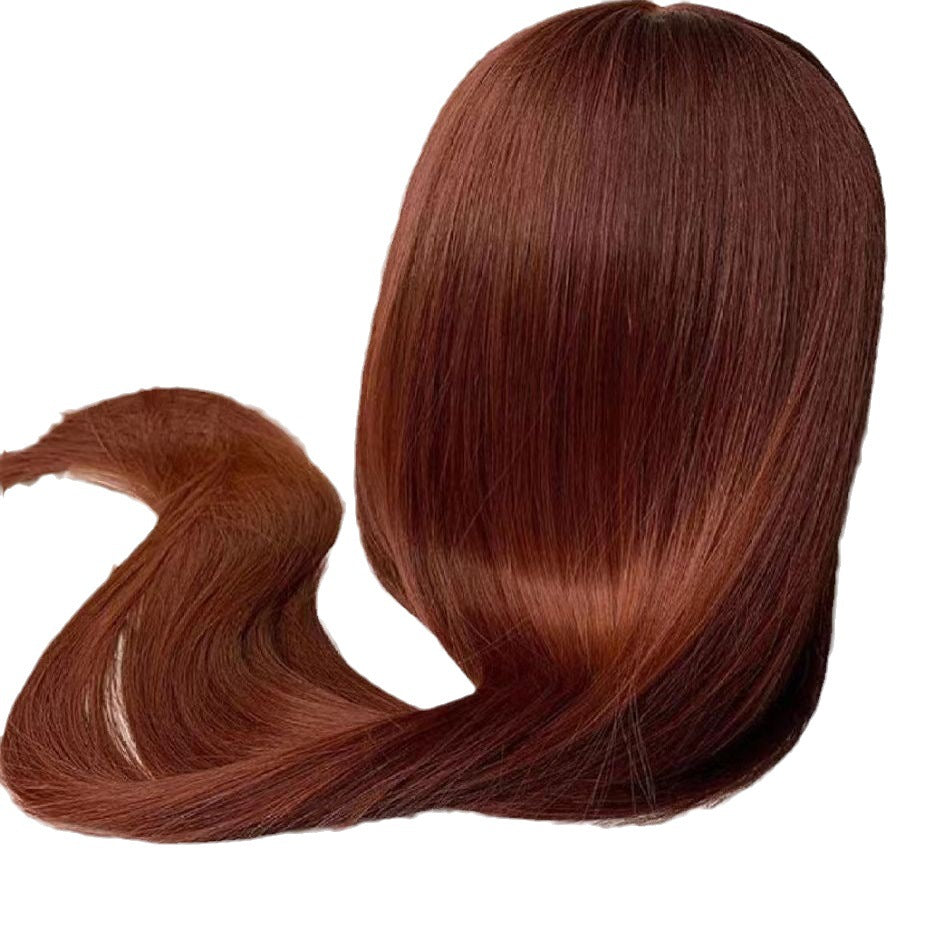 2024 new European and American lace wig long straight hair human hair wig straight front lace wig