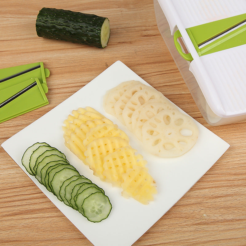 Wholesale kitchen eight-in-one vegetable grater potato radish slicer grater fruit salad vegetable grater