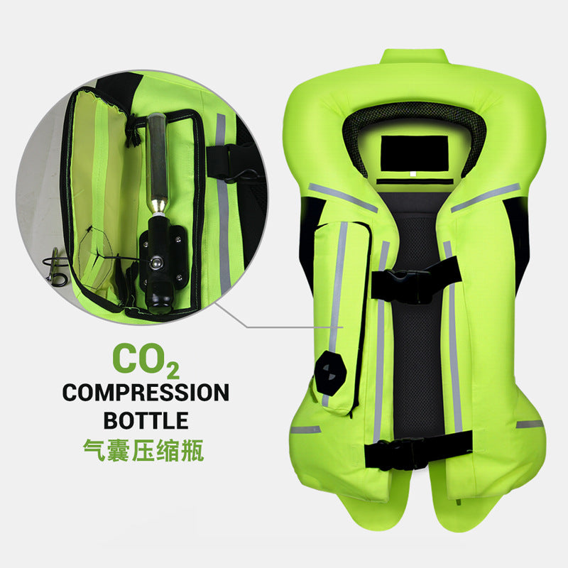 Airbag clothing ring Qiu new second-generation safety vest protective vest anti-fall wear-resistant motorcycle inflatable cycling suit