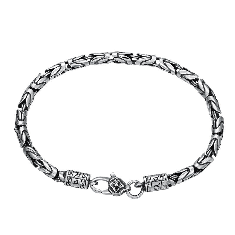 Wholesale S925 sterling silver bracelet men Vajra Thai silver retro old fashion personality jewelry