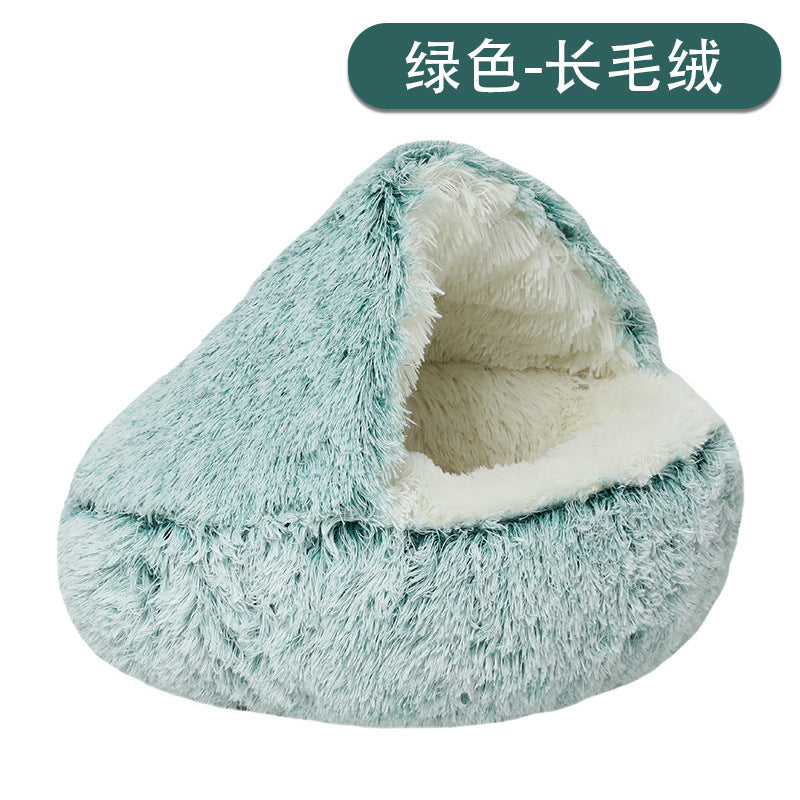 Winter warm shell cat litter pet cat bed deep sleep semi-enclosed kennel dog bed cat supplies wholesale