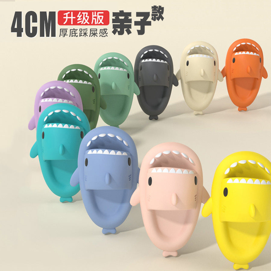 4 cm cartoon shark slippers for child