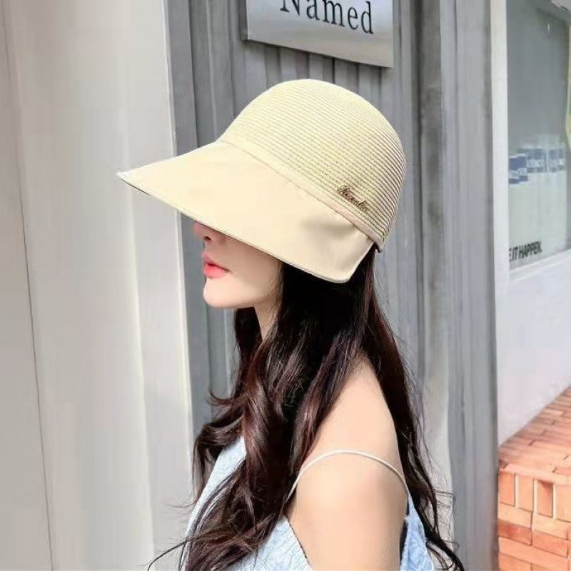 2023 hot style fashion summer women's summer sunshade sunscreen duck tongue all-match anti-ultraviolet large brim sun hat trendy wholesale