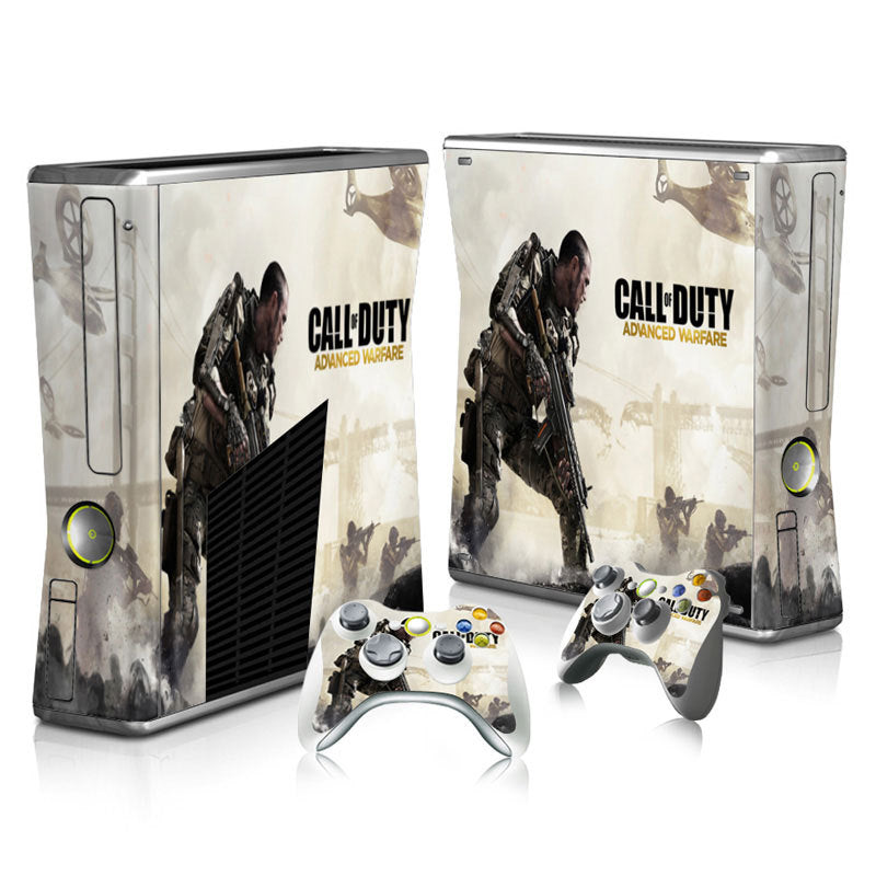 xbox360 slim game console full body stickers Call of Duty Black Ops OPS 2 3 4 Skin