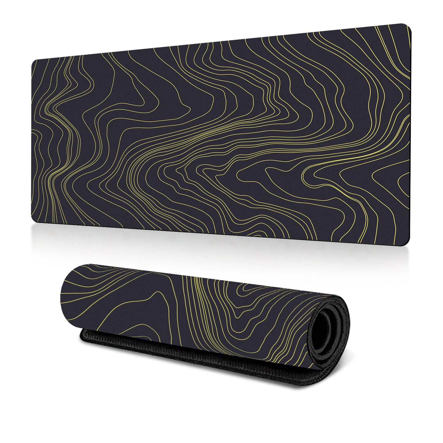 Amazon Abstract Corrugated Mouse Pad Large Heat Transfer Desk Pad Abstract Fluid Art Design Factory Direct