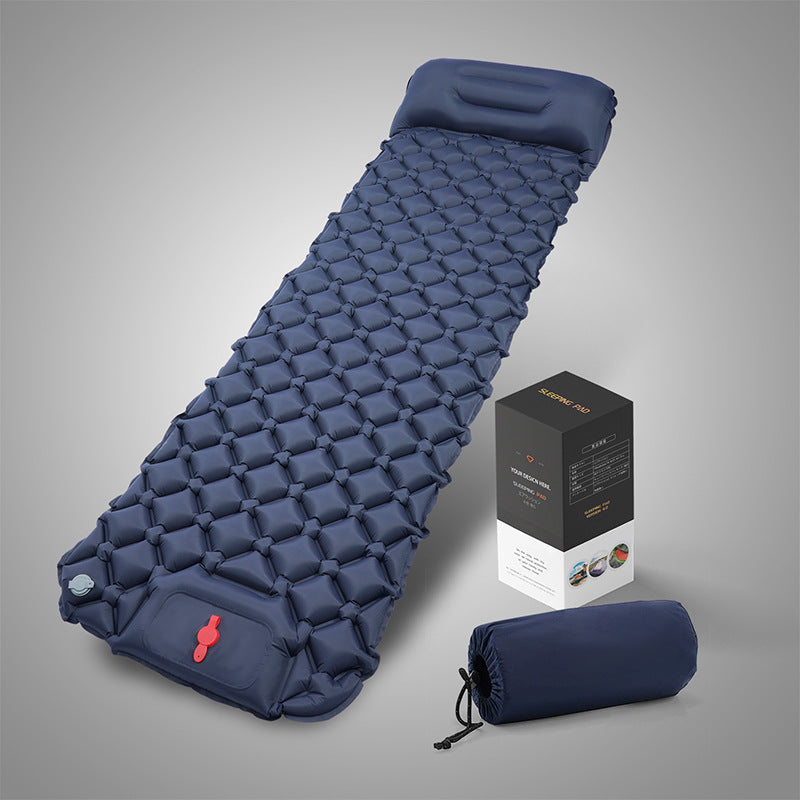 [One piece delivery] Outdoor camping inflatable sleeping pad TPU ultra-light press type air moisture-proof pad weight 590g