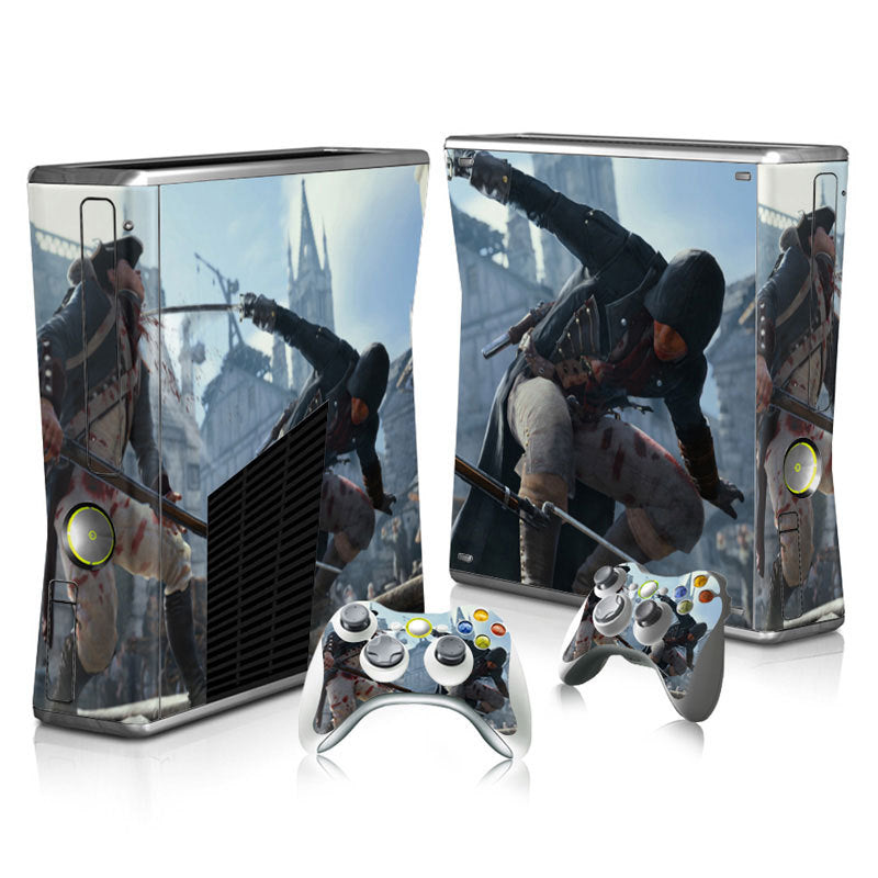 xbox360 slim game console full body stickers Call of Duty Black Ops OPS 2 3 4 Skin