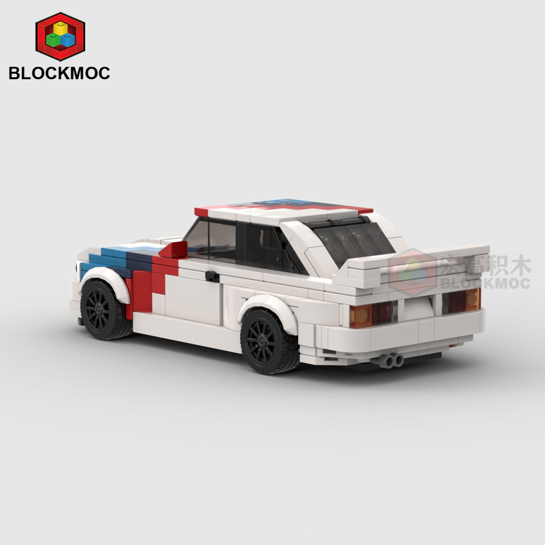 [M power] MOC building blocks are suitable for LEGO speed series 8-grid BMW E30 M3 racing car building boy