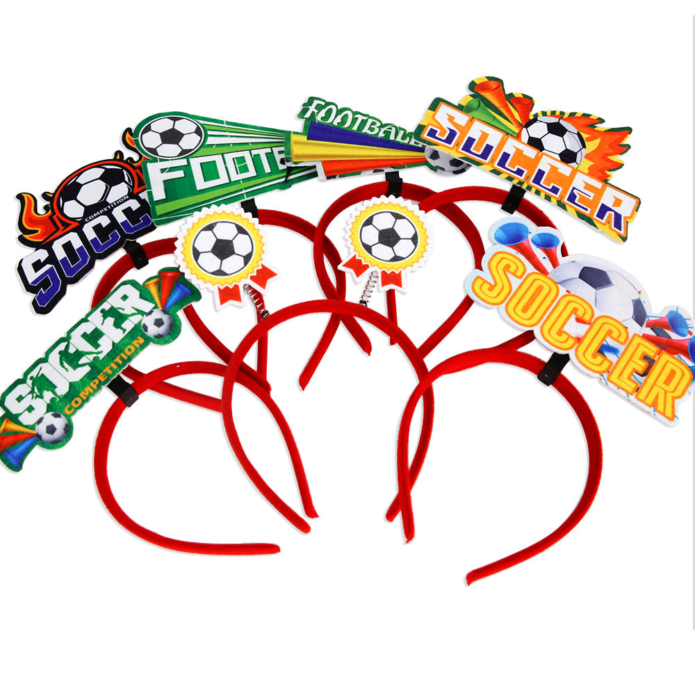 2024 New European Cup Football Headband Fans Cheer Props Football Theme Party Decoration Supplies