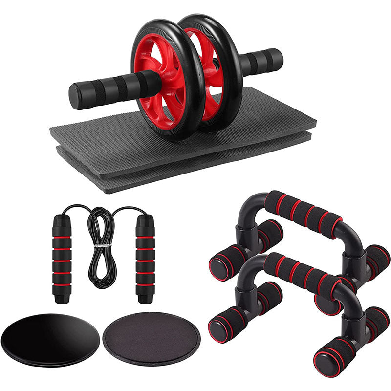 Abdominal wheel 7-piece set indoor sports equipment push-up bracket ab wheel sports fitness supplies home