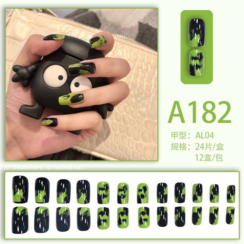 Wearable manicure patches, removable fake nail patches, finished nail art patches, cross-border internet celebrity bride dance nail patches