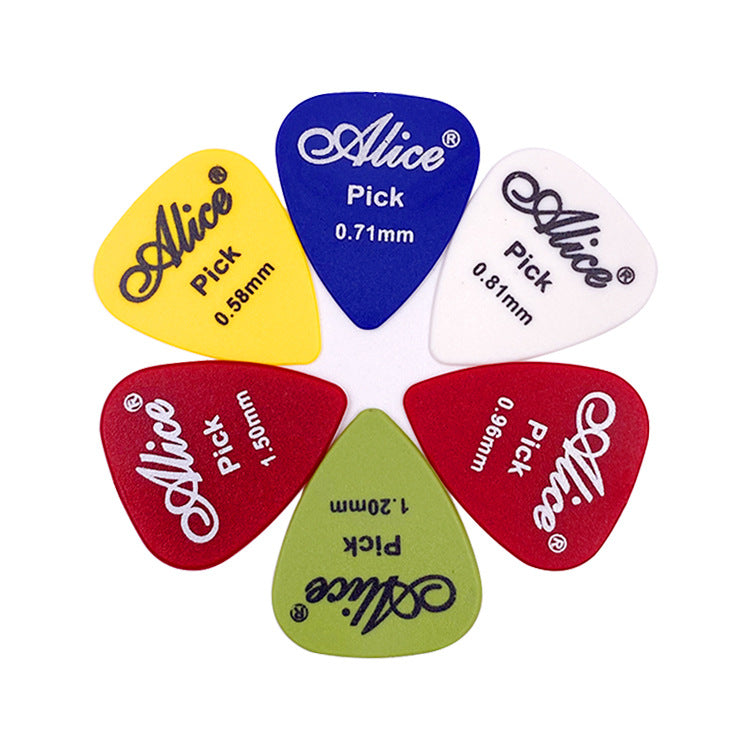 Alice Guitar Picks Wholesale ABS Resin Matte/Glossy Shrapnel Boxed 20-300 Pieces Mixed Pack