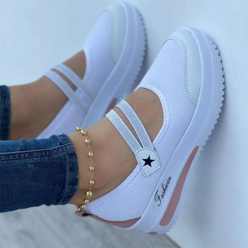 AliExpress 2022 Summer New Canvas Textile Solid Color Daily Spot Low-top Black Wedge Round Toe Shoes