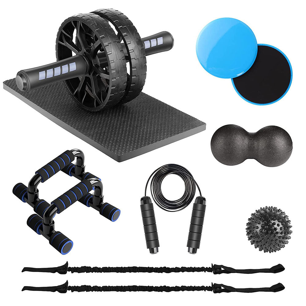 Abdominal wheel 7-piece set indoor sports equipment push-up bracket ab wheel sports fitness supplies home