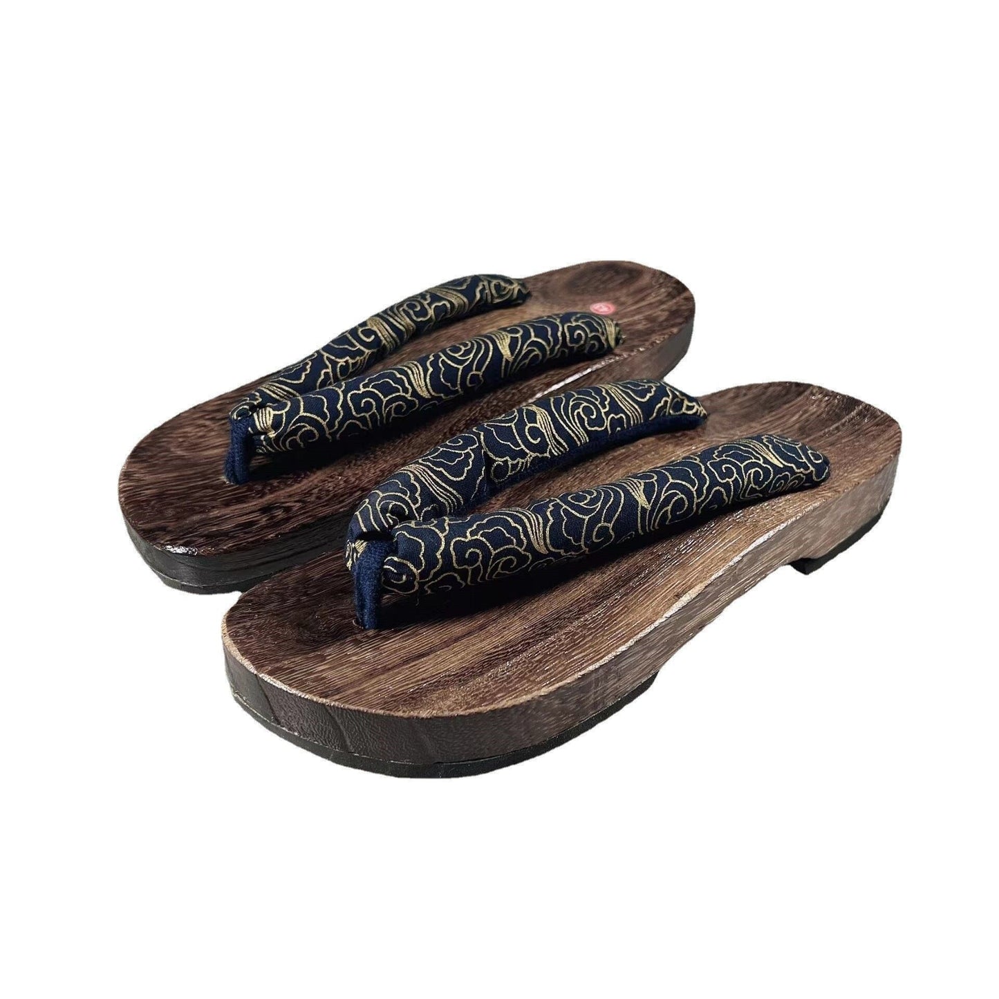 WZXSK exports Japanese men's clogs slippers pure handmade herringbone Chinese style wooden slippers Japanese men's home summer