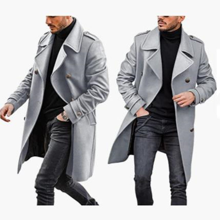 2023 Independent Station Spot Men's Tops Woolen Coats Warm Jackets Thickened Autumn and Winter Men's Jackets Cross-Border Wholesale