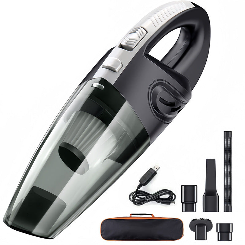 Wireless car vacuum cleaner high power 120W car and home dual use handheld rechargeable dry and wet large suction English cross-border