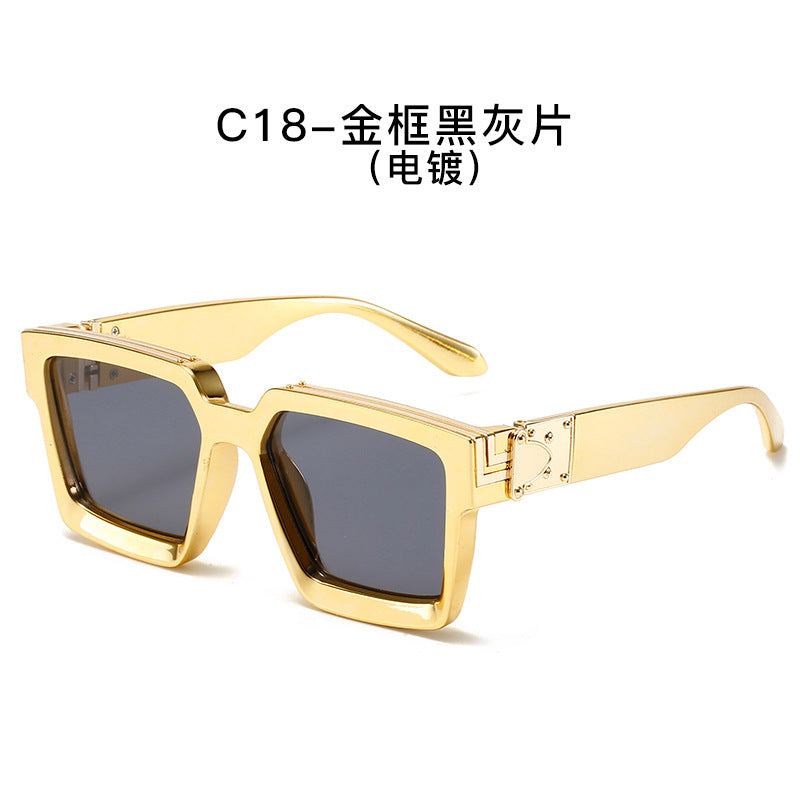 86229 European and American net red same style large frame sunglasses female millionaire fashion trendy sunglasses male sunglasses