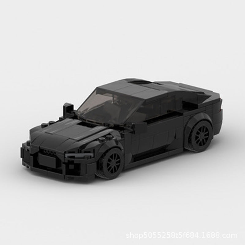 [Suit Thug] MOC building blocks are compatible with Lego to assemble the Audi RS7 sports car model speed8 grid car