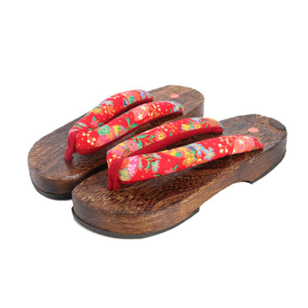 WZXSK exports Japanese men's clogs slippers pure handmade herringbone Chinese style wooden slippers Japanese men's home summer