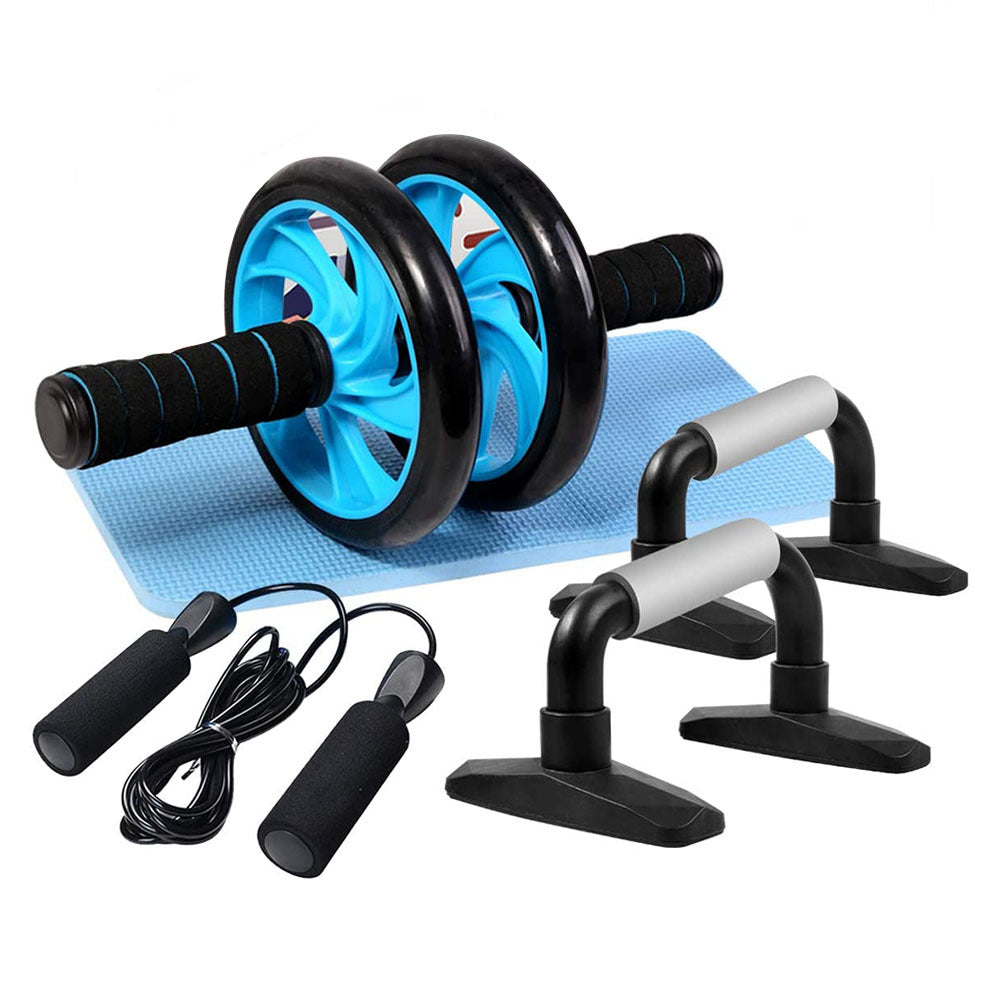 Abdominal wheel 7-piece set indoor sports equipment push-up bracket ab wheel sports fitness supplies home