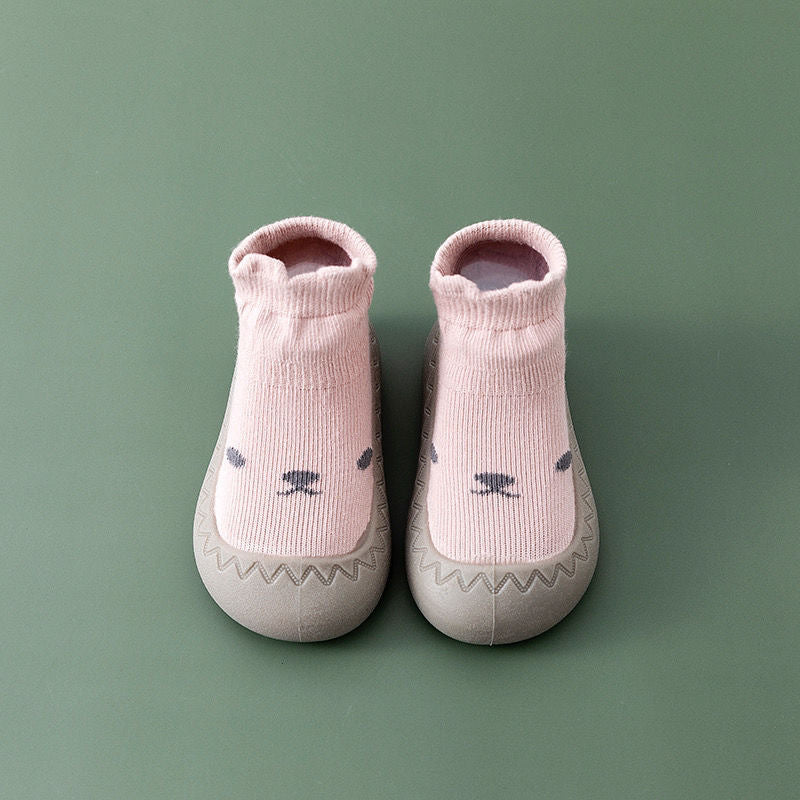 2024 spring and summer new toddler shoes soft sole single shoes boys and girls baby front shoes infant floor socks shoes non-slip