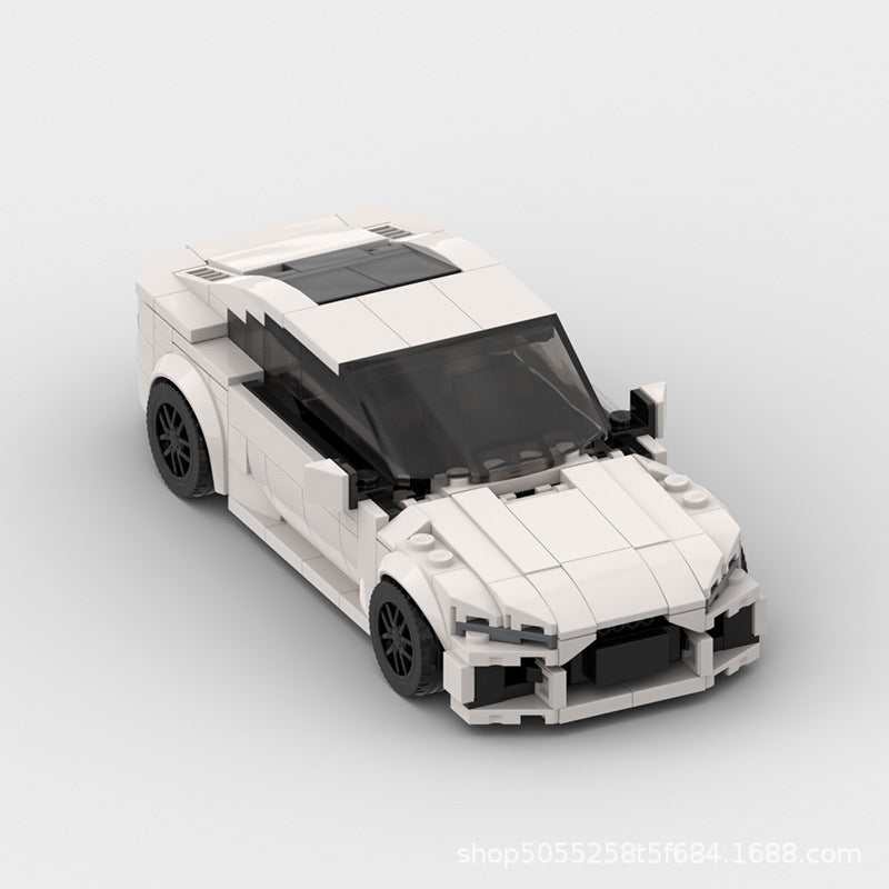 [Suit Thug] MOC building blocks are compatible with Lego to assemble the Audi RS7 sports car model speed8 grid car