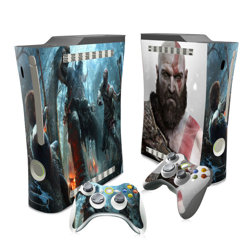 XBOX 360 Fat thick machine game console sticker cartoon protective film body sticker handle sticker skin