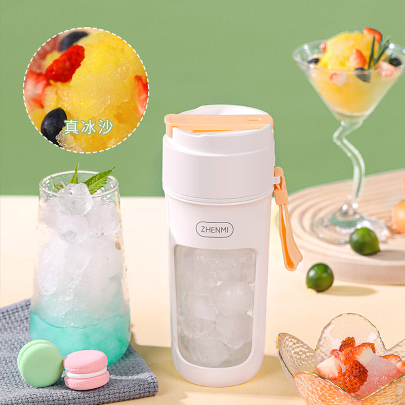 ZHENMI Zhenmi Portable Juicer Juicer 8 Blades Camping Equipment Household Multi-function Mixing Wall-breaking Cup