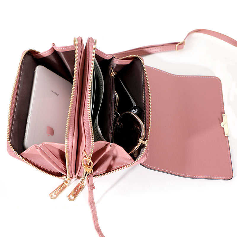 2021 new Korean ladies bags fashion trend messenger shoulder bag large capacity multifunctional mobile phone bag shoulder bag