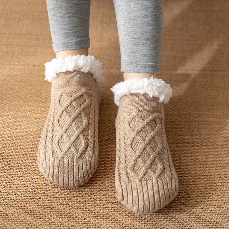 Winter floor socks adult women's home confinement socks snow socks sleep carpet socks leg sets slippers socks men's non-slip