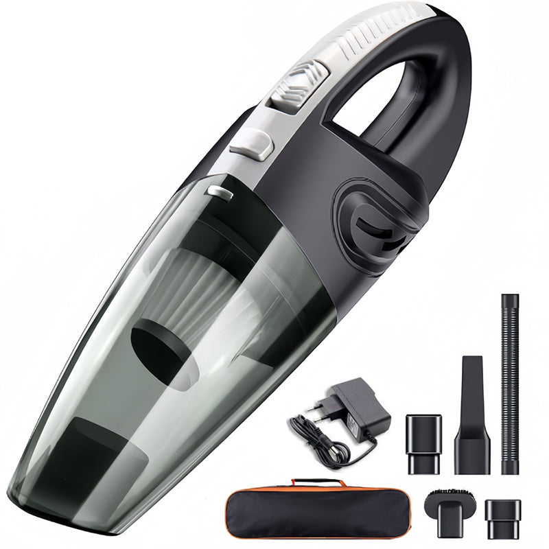 Wireless car vacuum cleaner high power 120W car and home dual use handheld rechargeable dry and wet large suction English cross-border