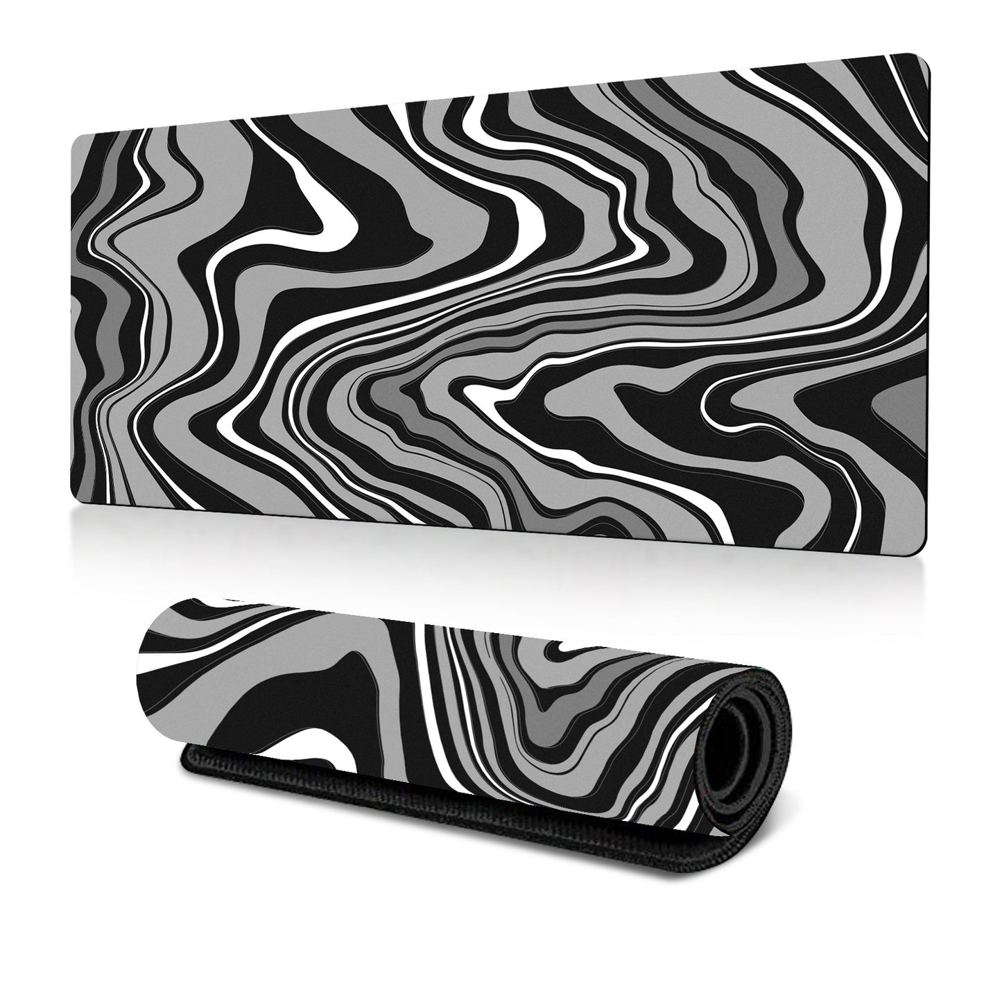 Amazon Abstract Corrugated Mouse Pad Large Heat Transfer Desk Pad Abstract Fluid Art Design Factory Direct