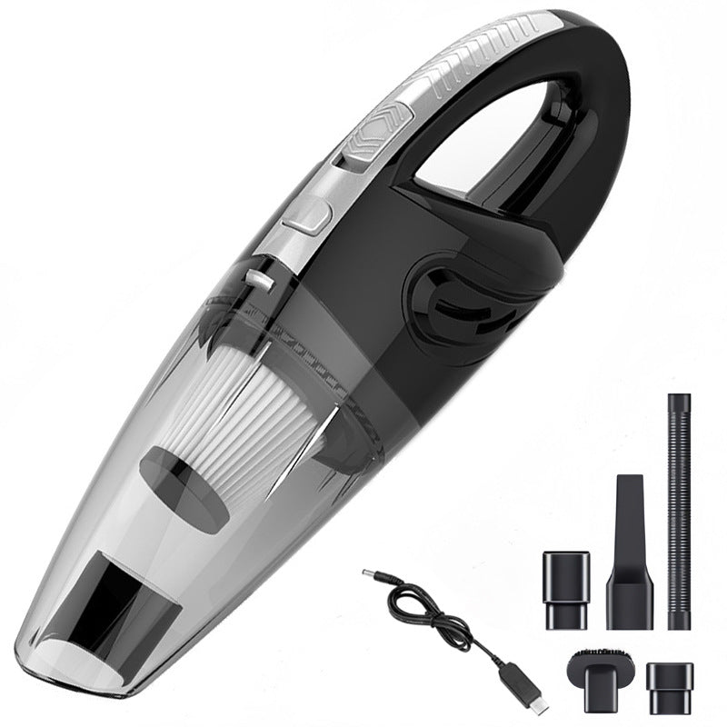 Wireless car vacuum cleaner high power 120W car and home dual use handheld rechargeable dry and wet large suction English cross-border