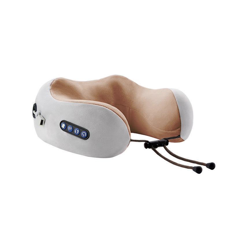 【Super Factory】U-shaped massage pillow Multifunctional household electric cervical spine massager memory foam car pillow