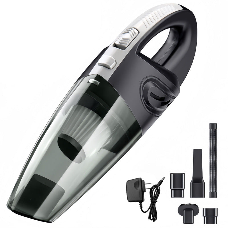 Wireless car vacuum cleaner high power 120W car and home dual use handheld rechargeable dry and wet large suction English cross-border